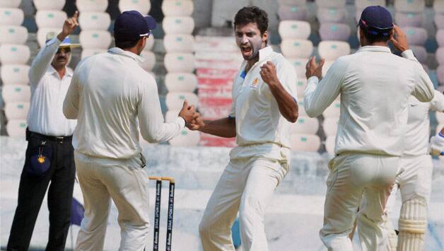 Karnataka seamers were right on target on Day One © PTI