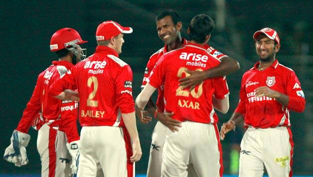 Kings XI Punjab bowlers have restricted the Kolkata Knight Riders batsmen © IANS