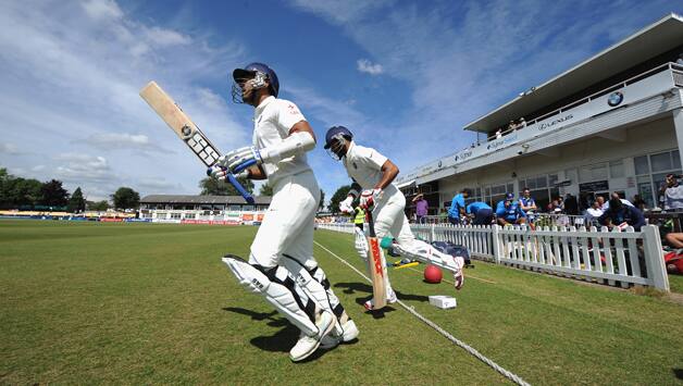 Murali Vijay and Shikhar Dhawan opened the batting for India © Getty Images