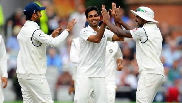 Bhuvneshwar Kumar took 19 wickets in his first Test series in England in 2014. (Photo - getty)