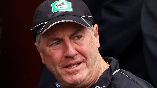 <b>John Wright</b> © Getty Images - Coach-John-Wright-of-New-Zealand-looks-on-during-day-one-of-the-Third-Test-match-betweNEW