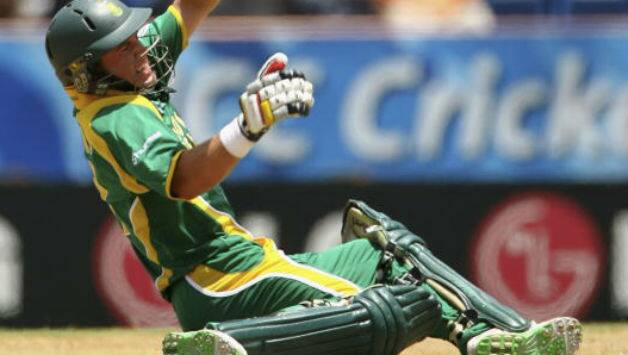 ICC World Cup 2007: AB de Villiers scores 146 on one leg ... - 628 x 355 jpeg 45kB