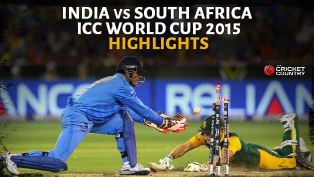 India vs South Africa, ICC World Cup 2015 Pool B match highlights - Cricket Country