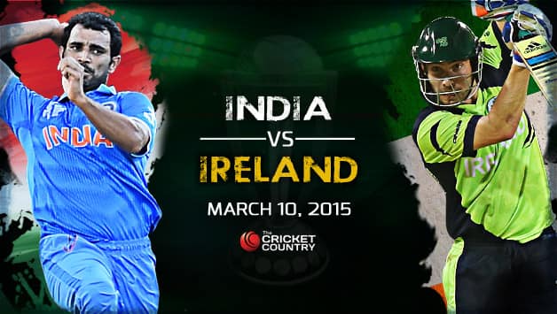 INDIA VS IRELAND, ICC Cricket World Cup 2015 Pool B Match 34.
