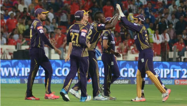 KKR (above) bowlers responded to Gautam Gambhir's decision to field by restricting CSK to a modest total © IANS