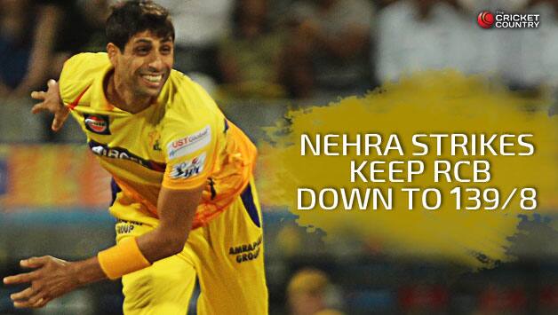 Ashish Nehra took three for 28 © IANS