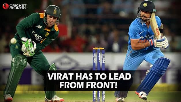 Virat Kohli top- scored for India in the 3rd ODI vs South Africa © AFP