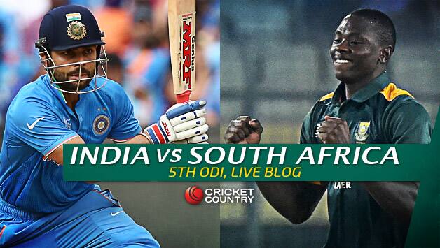 IND 224, overs 36 (Target 439) | Live Cricket Score India vs South Africa 2015, 5th ODI at