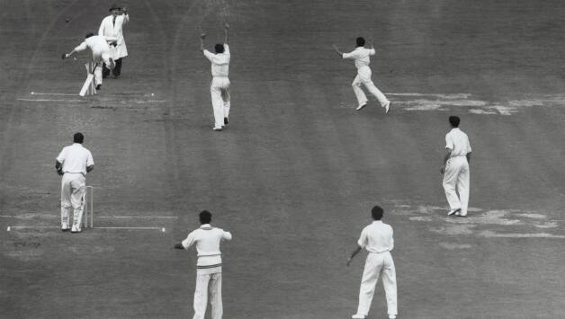 The final moment: Hanif Mohammad runs Jim McConnon out to create history