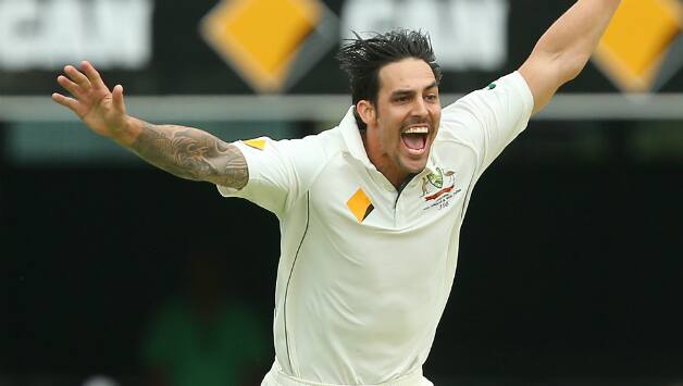 Mitchell Johnson (above) dismissed New Zealand batsman Doug Bracewell in the 121st over to get rid of the batsman and achieve the remarkable feat © Getty Images