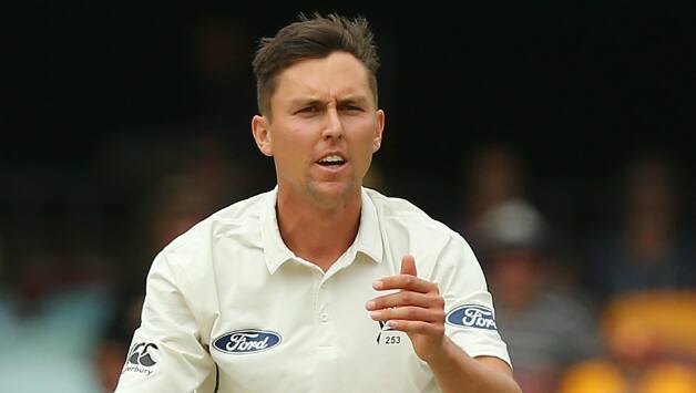 Trent Boult was ineffective and lacking his usual pace and swing for large periods of the series opener in Brisbane © Getty Images