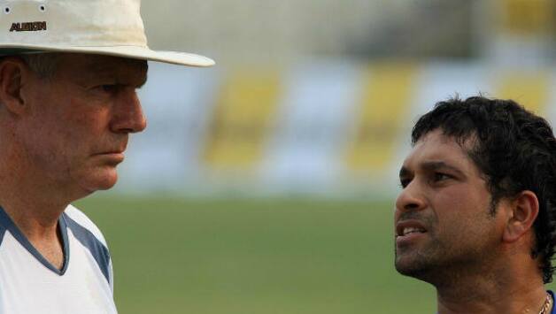 Sachin Tendulkar (right) has often spoken out against Greg Chappell's reign as India coach © Getty Images