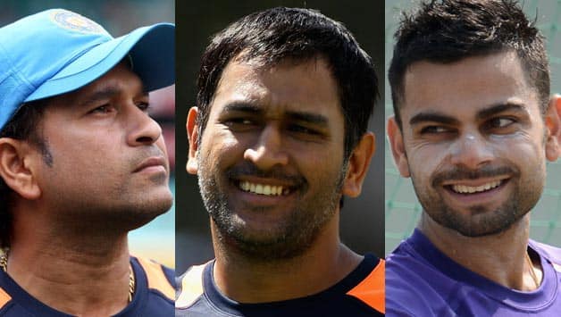 Sachin Tendulkar, MS Dhoni and Virat Kohli top searched sportsmen 2015 © Getty Images