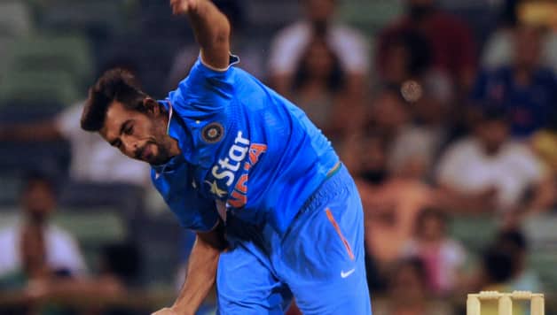 Barinder Sran impressed in his first game in India colours taking two early wickets © AFP