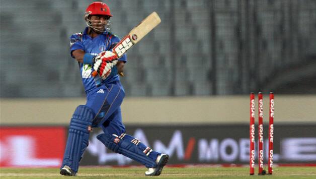 Mohammad Shahzad was relentless in his attack as he finished with an unbeaten ton © AFP (File photo)