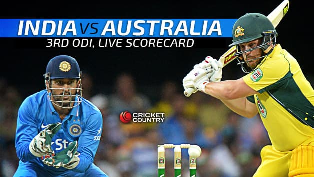 india australia 3rd odi score