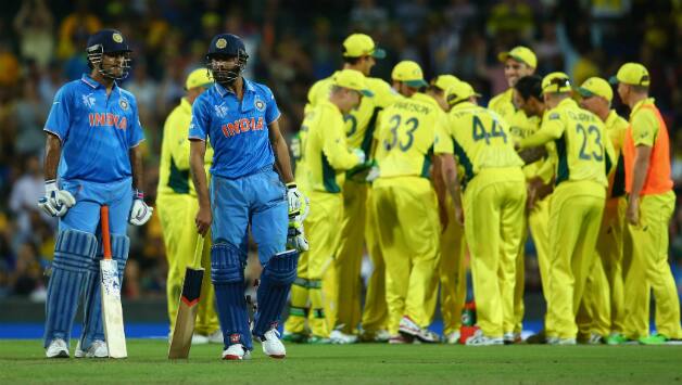 India were handed a 95-run defeat in the ICC Cricket World Cup 2015 semi-final the last time they faced Australia in an ODI Down Under © Getty Images