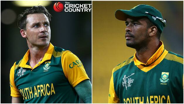 Dale Steyn (left) and Vernon Philander suffered injuries to the shoulder and ankle respectively © Getty Images