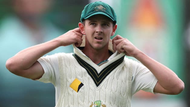 Hazlewood has picked up 7 wickets in the series so far. (Getty)