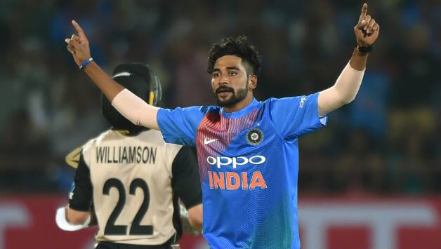 Siraj had a forgettable debut, taking 1 for 53 © AFP