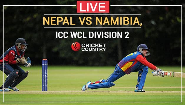 Live Cricket Score, Nepal vs Namibia, ICC World Cricket League Division