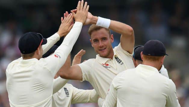 Stuart Broad who took 3 wickets in the first innings, completed 50 Test wickets against Pakistan. (Photo - Getty Images)