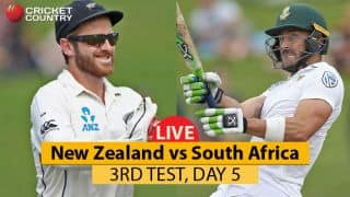Live Cricket Score, New Zealand vs South Africa, 3rd Test, Day 5: Play called off; SA seal series by 1-0 Live Cricket Score, New Zealand vs South Africa, 3rd Test, Day 5: Play called off; SA seal series by 1-0