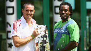 CPL 2015: Kevin Pietersen, Chris Gayle participate in 'Drone Down' challenge