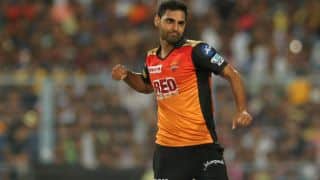 IPL 2018, Match 10: KKR totter to 138 for 8; Bhuvneshwar Kumar, Shakib Al Hasan put SRH on top IPL 2018, Match 10: KKR totter to 138 for 8; Bhuvneshwar Kumar, Shakib Al Hasan put SRH on top