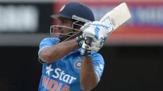 IND vs AUS 5th ODI: Ambati Rayudu out for 23 IND vs AUS 5th ODI: Ambati Rayudu out for 23