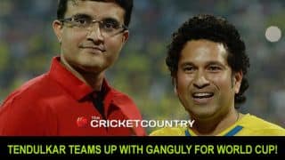 Tendulkar teams up with Ganguly for World Cup Tendulkar teams up with Ganguly for World Cup
