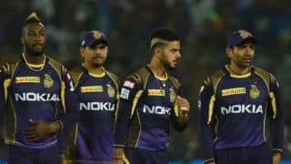 IPL 2018: KKR spinners stifle RR; need 161 to win IPL 2018: KKR spinners stifle RR; need 161 to win