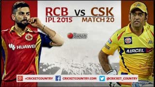Live Cricket Score, Royal Challengers Bangalore vs Chennai Super Kings, IPL 2015, Match 20 at Bangalore, RCB 154/8 in 20 overs: CSK win by 27 runs Live Cricket Score, Royal Challengers Bangalore vs Chennai Super Kings, IPL 2015, Match 20 at Bangalore, RCB 154/8 in 20 overs: CSK win by 27 runs