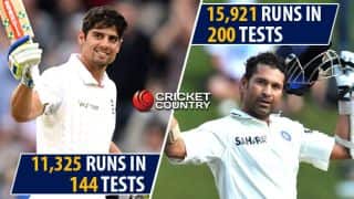 Alastair Cook, a serious threat to Sachin Tendulkar’s tally of 15,921 Alastair Cook, a serious threat to Sachin Tendulkar’s tally of 15,921