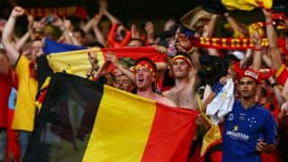 FIFA World Cup 2014: Belgium fan dies after fall during victory jubilation FIFA World Cup 2014: Belgium fan dies after fall during victory jubilation