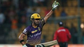 Gautam Gambhir steers Kolkata Knight Riders (KKR) to Qualifier 2; Sunrisers Hyderabad (SRH) lose by 7 wickets (DLS) in IPL 2017 Eliminator Gautam Gambhir steers Kolkata Knight Riders (KKR) to Qualifier 2; Sunrisers Hyderabad (SRH) lose by 7 wickets (DLS) in IPL 2017 Eliminator