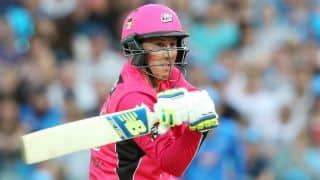 Nic Maddinson dismissed for 19 by Yasir Arafat Nic Maddinson dismissed for 19 by Yasir Arafat