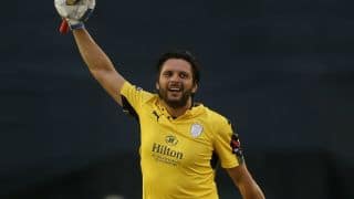 Shahid Afridi's maiden T20 ton steers Hampshire to semi-final of NatWest T20 Blast 2017 Shahid Afridi's maiden T20 ton steers Hampshire to semi-final of NatWest T20 Blast 2017