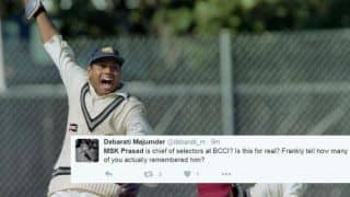 MSK Prasad appointed Chairman of BCCI selection panel: Twitter reaction MSK Prasad appointed Chairman of BCCI selection panel: Twitter reaction
