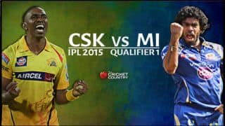 Live Cricket Score Chennai Super Kings vs Mumbai Indians, IPL 2015 Qualifier 1 at Mumbai, CSK 162 in 19 overs: MI win by 25 runs, reach final of IPL 2015 Live Cricket Score Chennai Super Kings vs Mumbai Indians, IPL 2015 Qualifier 1 at Mumbai, CSK 162 in 19 overs: MI win by 25 runs, reach final of IPL 2015