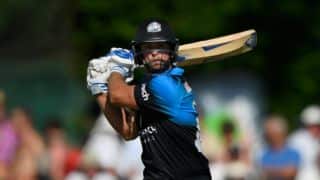 Ross Whiteley hit 6 sixes in an over; steals Yuvraj Singh and David Willey's thunder Ross Whiteley hit 6 sixes in an over; steals Yuvraj Singh and David Willey's thunder
