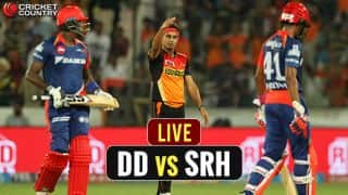 LIVE IPL 2017 Score, Delhi Daredevils (DD) vs Sunrisers Hyderabad (SRH) IPL 10, Match 40: DD win by 6 wickets LIVE IPL 2017 Score, Delhi Daredevils (DD) vs Sunrisers Hyderabad (SRH) IPL 10, Match 40: DD win by 6 wickets