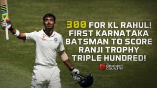 Rahul first from Karnataka to score 300 in Ranji Rahul first from Karnataka to score 300 in Ranji