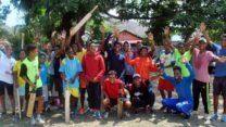 Local youth attend a cricket match in Dili, the capital of East Timor.
