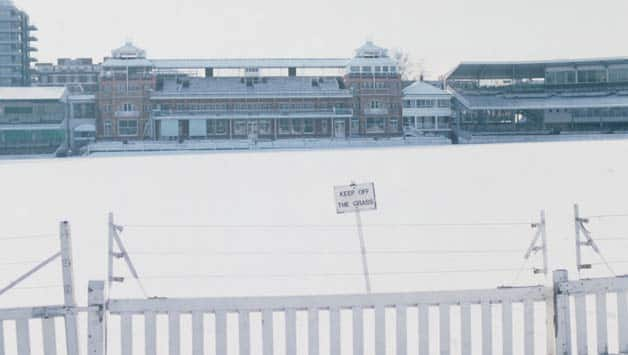 England cricket grounds covered with snow - Cricket Country - 628 x 355 jpeg 14kB