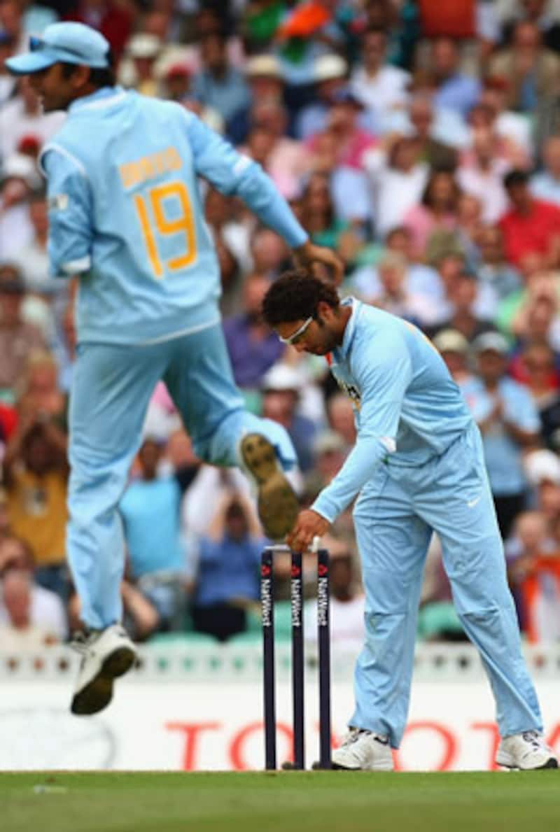 Yuvraj Singh is a batsman who could bowl, but cannot be termed as genuine all-rounder &Acirc;&copy; Getty Images