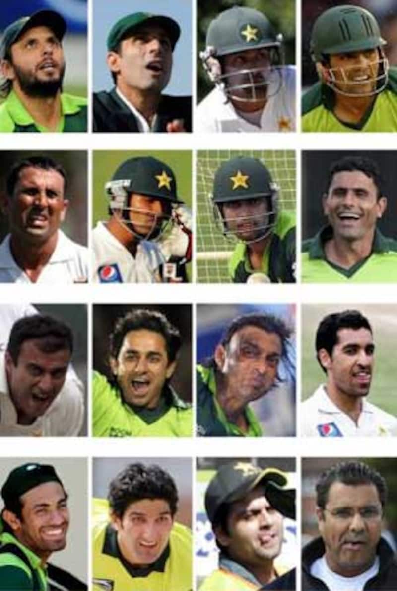 The Pakistan squad for the ICC World Cup 2011 &Acirc;&copy; AFP