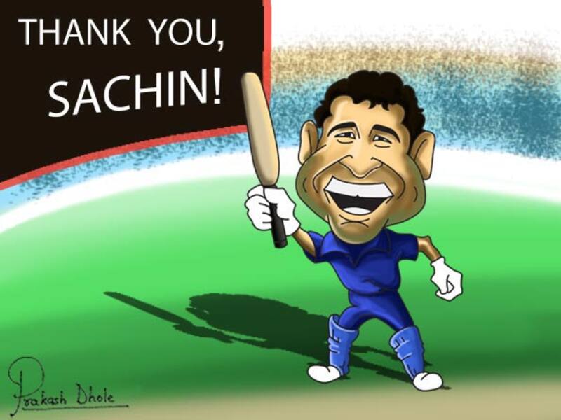 Sachin Tendulkar (Illustration: Prakash Dhole)