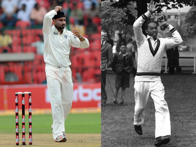 Harbhajan Singh (left) and Alf Valentine... their poor form was a huge blow to the team &copy; Getty Images