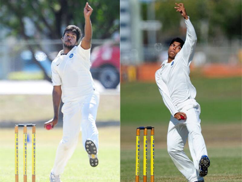 Both Varun Aaron (left) and Umesh Yadav are young and raw which means that handling them is of vital importance. The Indian team management has to ensure that they are not subjected to the fate of earlier fast bowlers © Getty Images